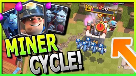 miner clash royale|miner cycle deck clash royale.